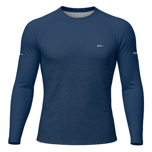 Camisa Segunda Pele Brk Clean Mescla Azul Escuro com Proteção UV50