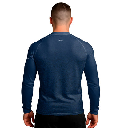 Camisa Segunda Pele Brk Clean Mescla Azul Escuro com Proteção UV50 - Brk Agro