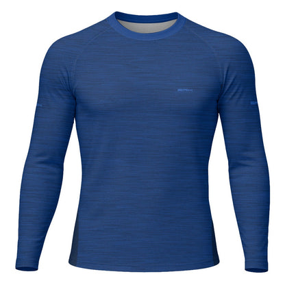 Camisa Segunda Pele Brk Clean Mescla Azul Royal com Proteção UV50 - Brk Agro