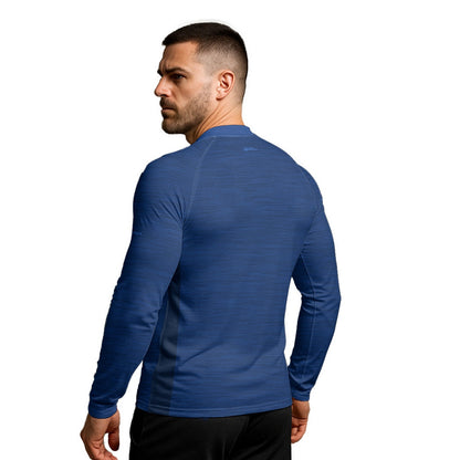 Camisa Segunda Pele Brk Clean Mescla Azul Royal com Proteção UV50 - Brk Agro