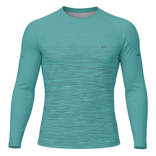 Camisa Segunda Pele Brk Clean Mescla Verde Água com Proteção UV50