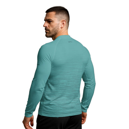 Camisa Segunda Pele Brk Clean Mescla Verde Água com Proteção UV50 - Brk Agro