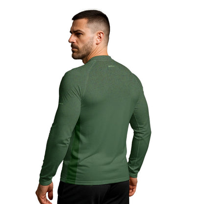 Camisa Segunda Pele Brk Clean Mescla Verde Militar com Proteção UV50 - Brk Agro