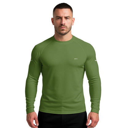 Camisa Segunda Pele Brk Clean Verde Militar com Proteção UV50 - Brk Agro
