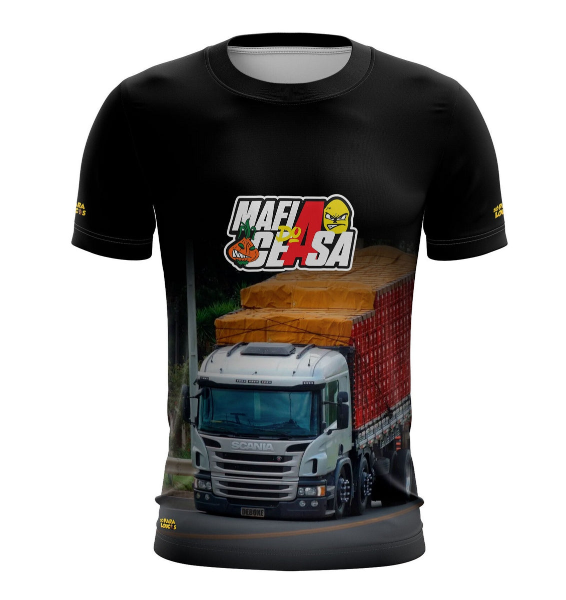 Camiseta de Caminhão Brk Máfia do Ceasa Só Para Loucos com UV50+ - Brk Agro