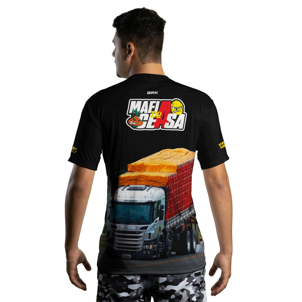 Camiseta de Caminhão Brk Máfia do Ceasa Só Para Loucos com UV50+ - Brk Agro