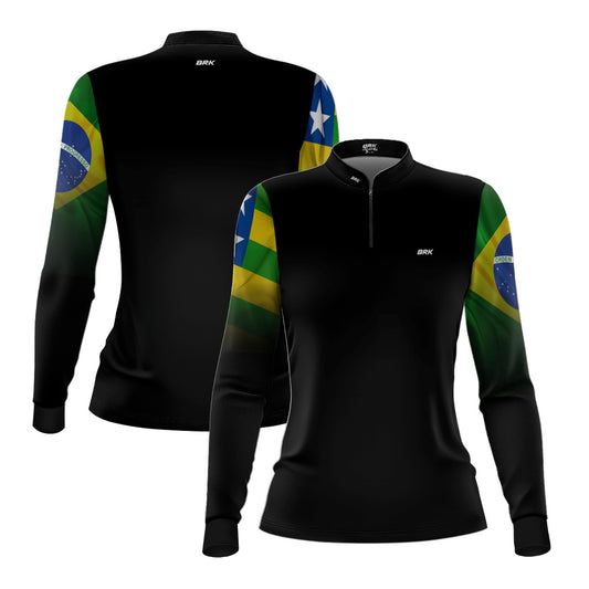Camisa Feminina Brk Goiás Brasil com Proteção Solar UV50+