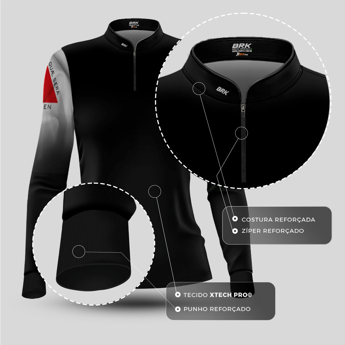 Camisa Feminina Brk Minas Gerais Brasil com Proteção Solar UV50+ - Brk Agro