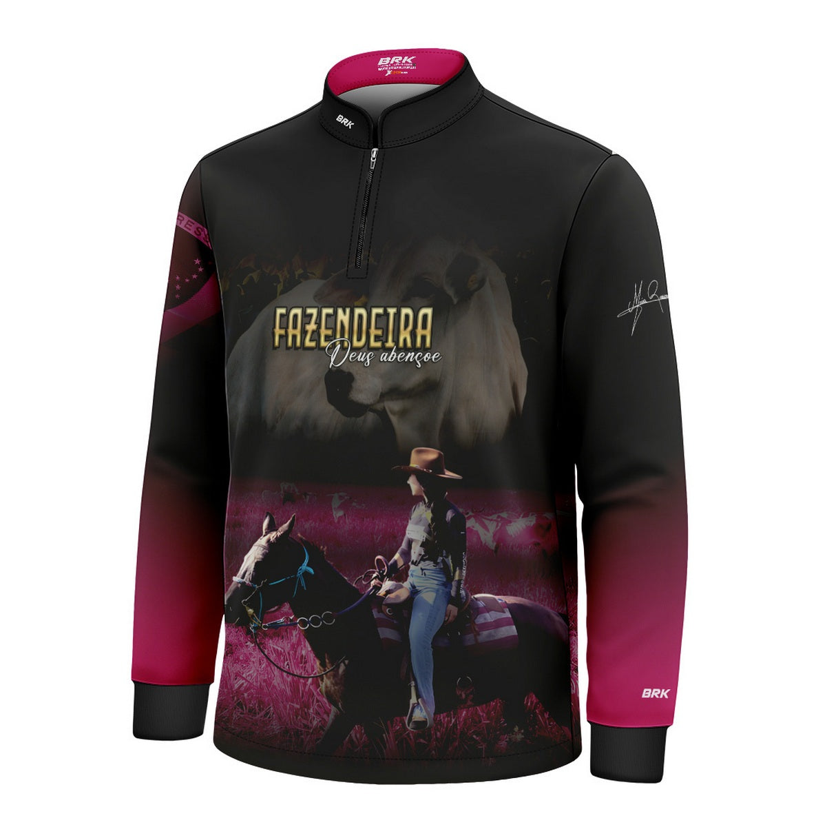Camisa Agro Infantil Brk Maisa Fazendeira  com Proteção Solar UV50+ - Brk Agro