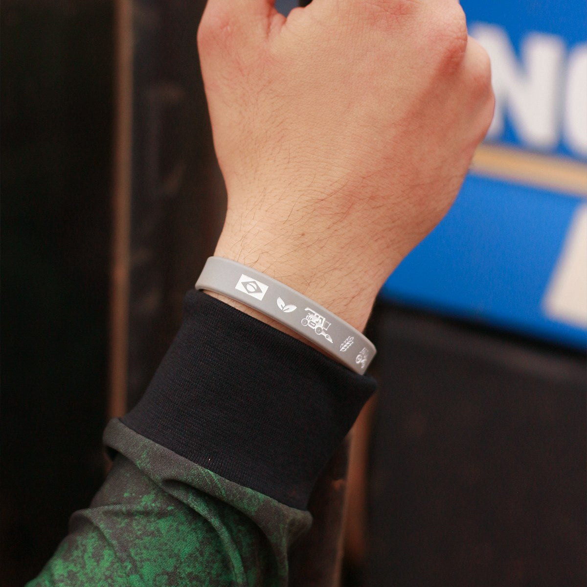 Pulseira de Silicone BRK Eu Sou Do Agro - BRINDE - Brk Agro