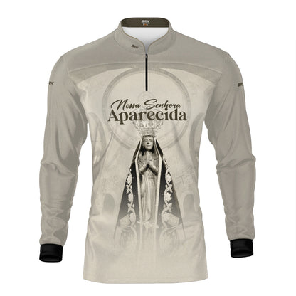 Camisa Agro Brk Bege Nossa Senhora Aparecida com Proteção UV50