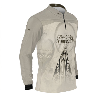 Camisa Agro Brk Bege Nossa Senhora Aparecida com Proteção UV50