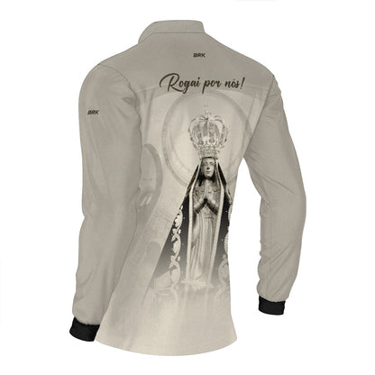 Camisa Agro Brk Bege Nossa Senhora Aparecida com Proteção UV50