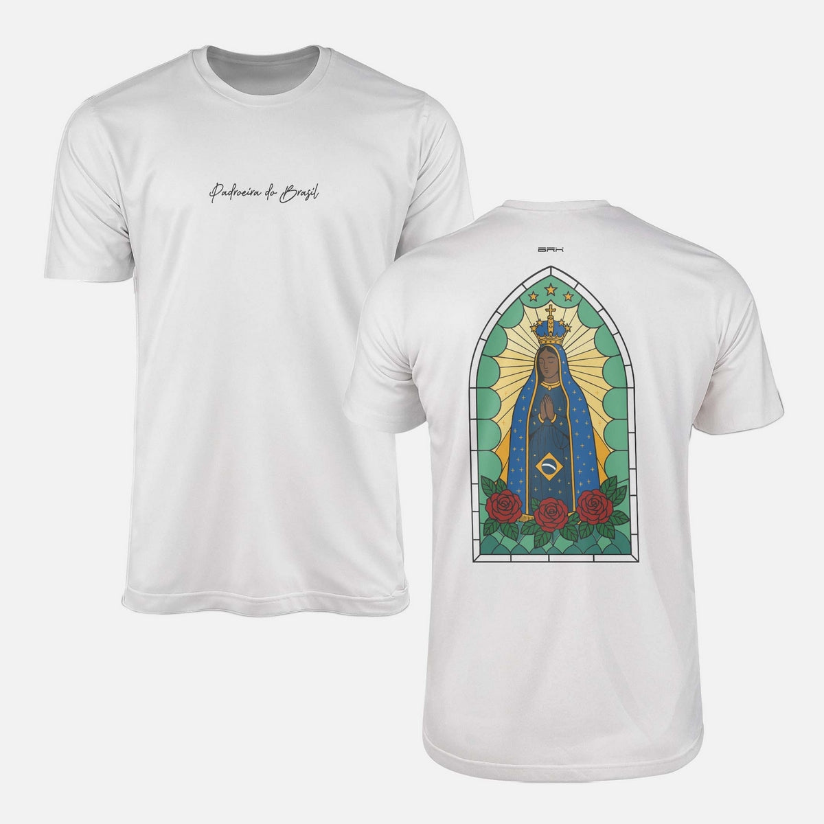 Camiseta Agro Brk Padroeira do Brasil com Algodão Premium