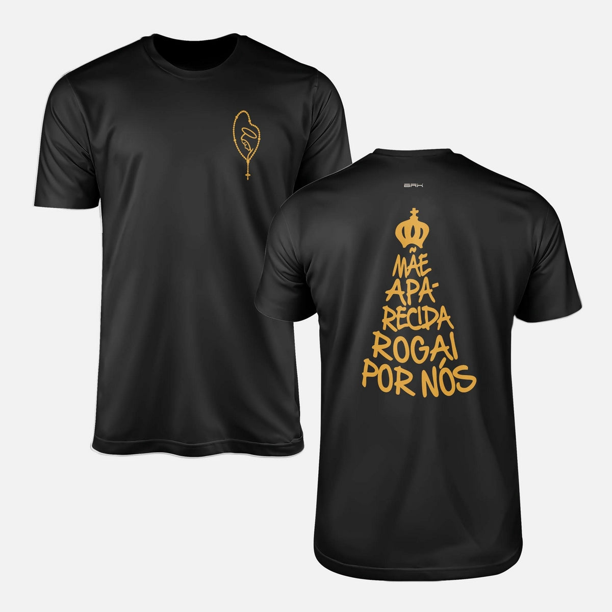Camiseta Agro Brk Mãe Aparecida Rogai por Nós com Algodão Premium - Brk Agro
