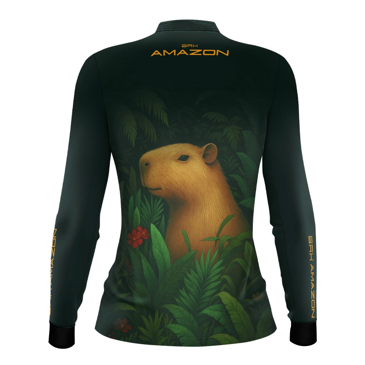 Camisa Agro Feminina Brk Amazon Capivara com Proteção UV50