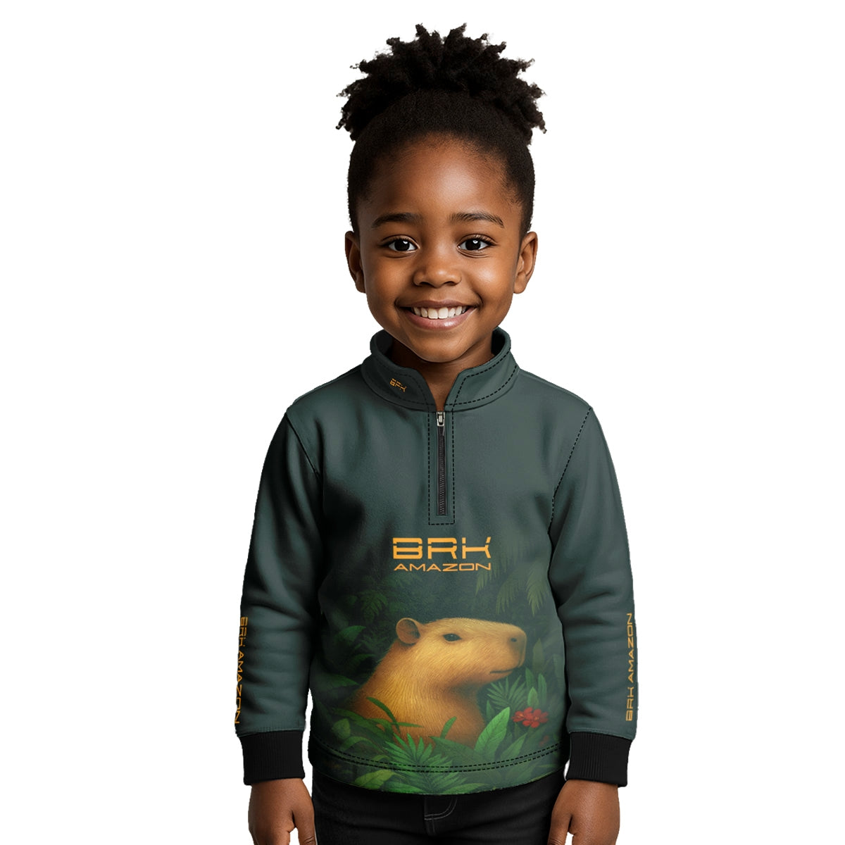 Camisa Agro Infantil Brk Amazon Capivara com Proteção UV50 - Brk Agro