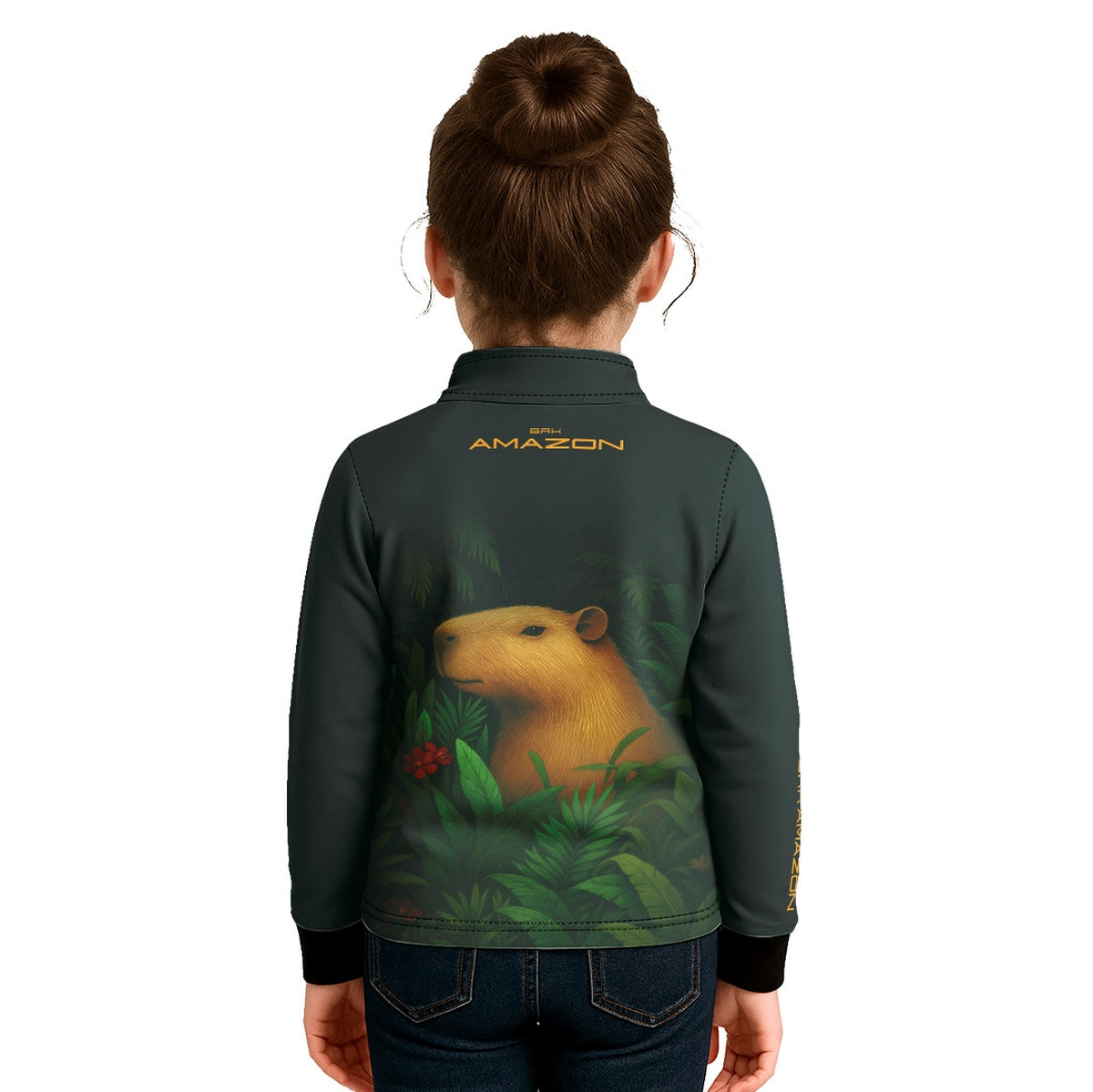 Camisa Agro Infantil Brk Amazon Capivara com Proteção UV50 - Brk Agro