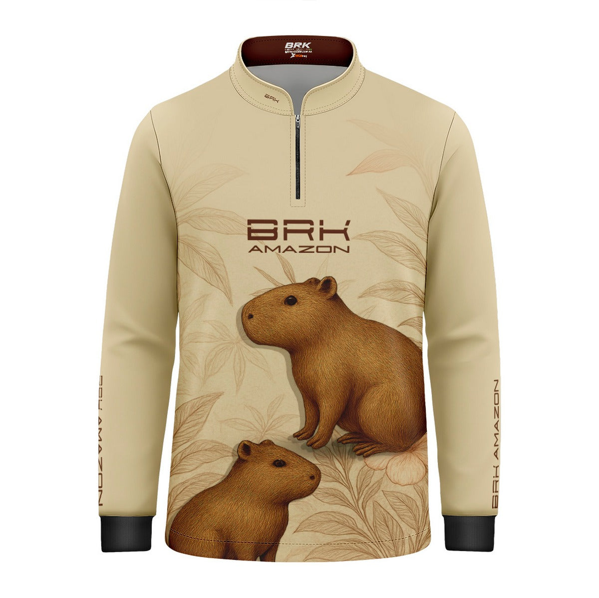 Camisa Agro Infantil Brk Amazon Capivara Floral com Proteção UV50 - Brk Agro