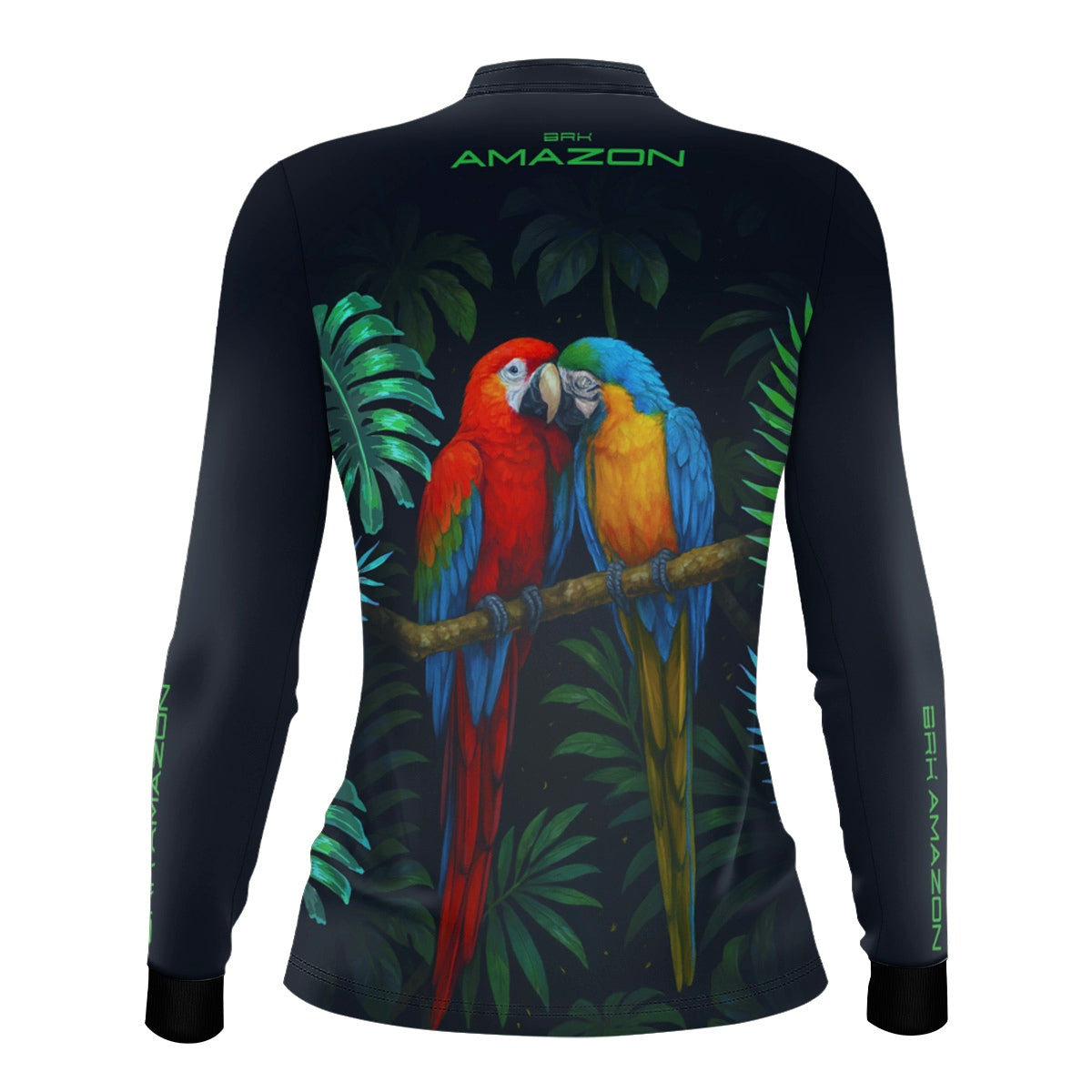 Camisa Agro Feminina Brk Amazon Casal de Araras com Proteção UV50