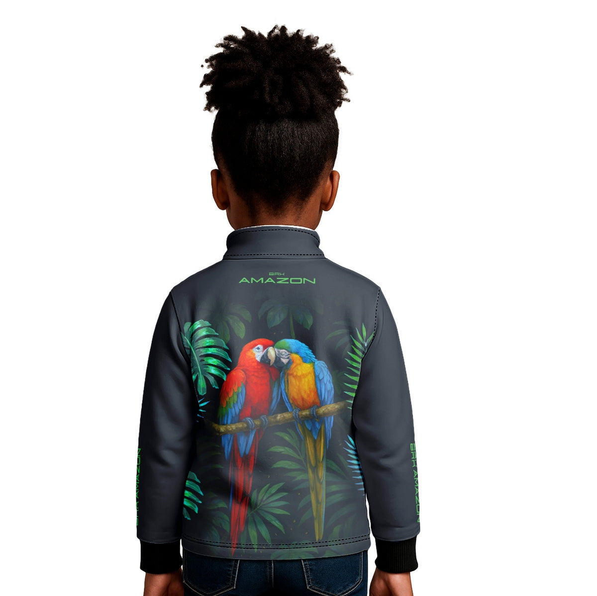 Camisa Agro Infantil Brk Amazon Casal de Araras com Proteção UV50 - Brk Agro