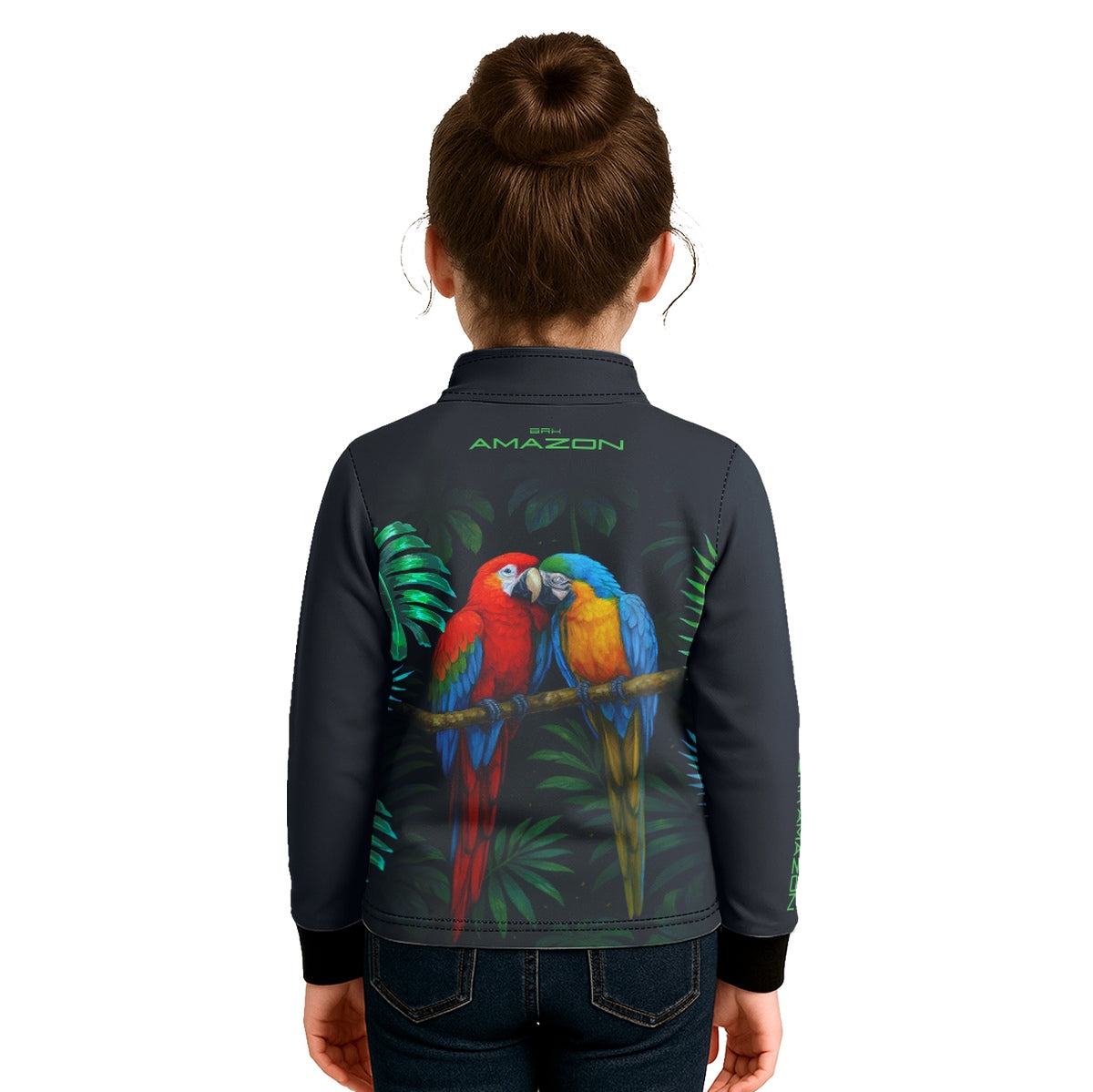 Camisa Agro Infantil Brk Amazon Casal de Araras com Proteção UV50 - Brk Agro