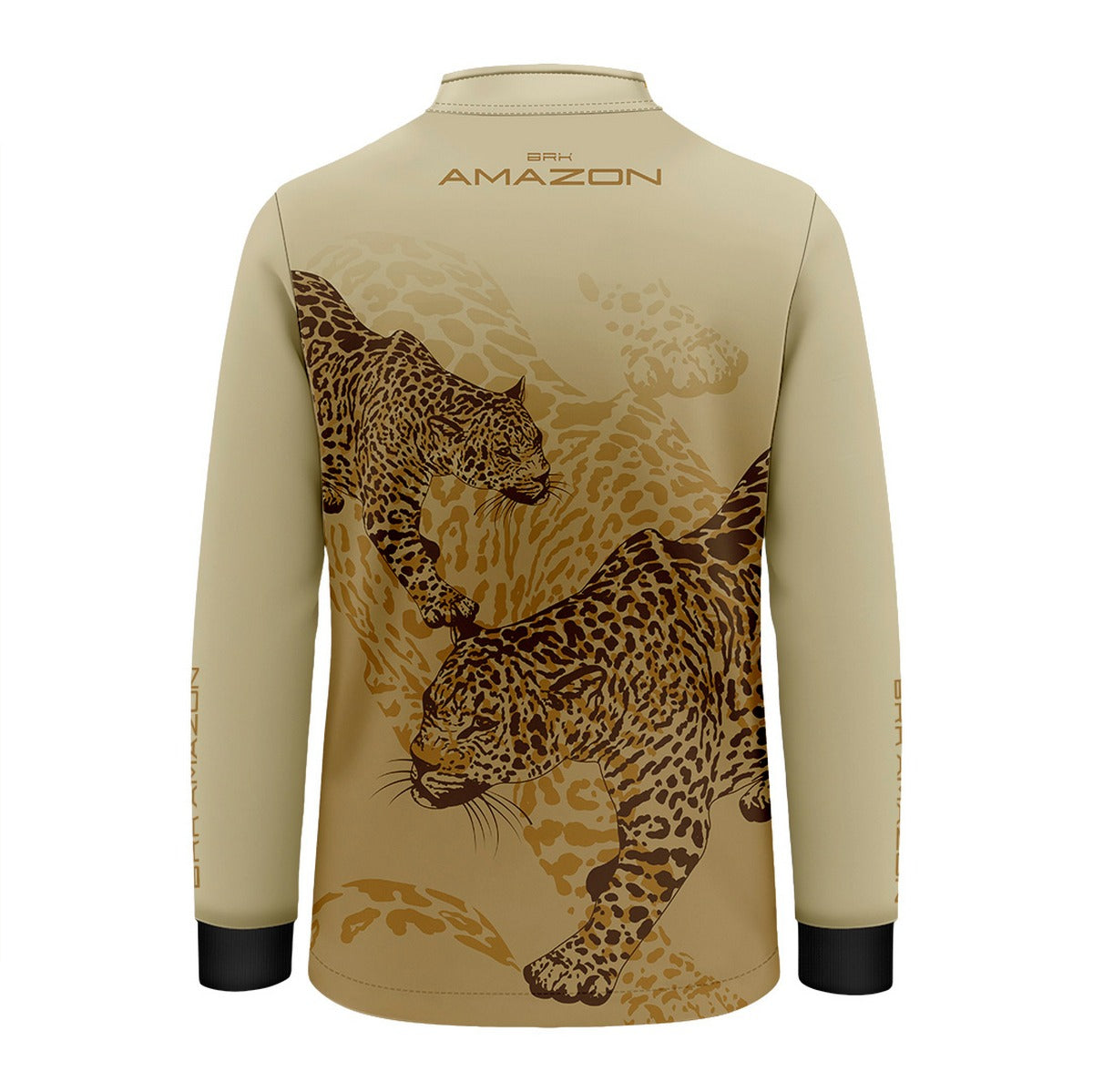 Camisa Agro Infantil Brk Amazon Onça Bege com Proteção UV50 - Brk Agro