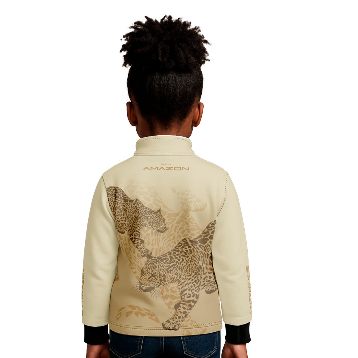 Camisa Agro Infantil Brk Amazon Onça Bege com Proteção UV50 - Brk Agro