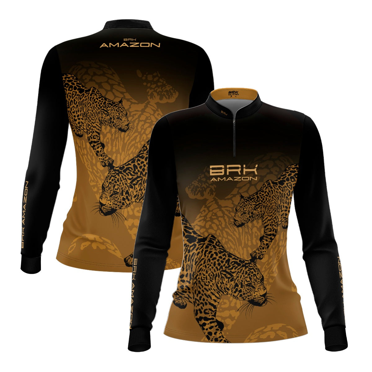 Camisa Agro Feminina Brk Amazon Onça com Proteção UV50