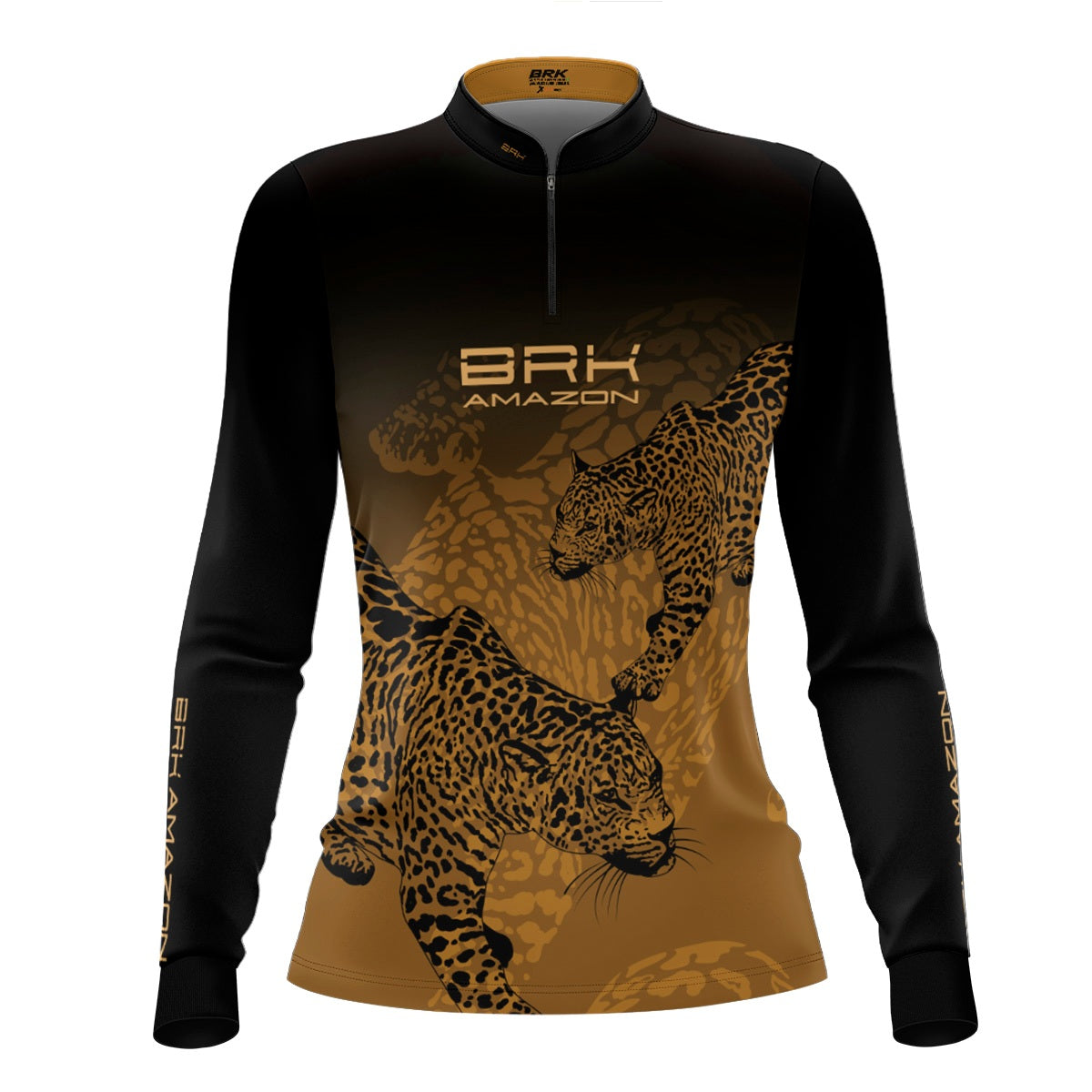 Camisa Agro Feminina Brk Amazon Onça com Proteção UV50