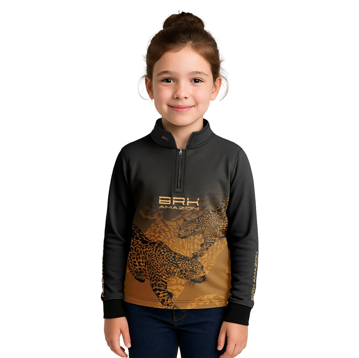 Camisa Agro Infantil Brk Amazon Onça com Proteção UV50 - Brk Agro
