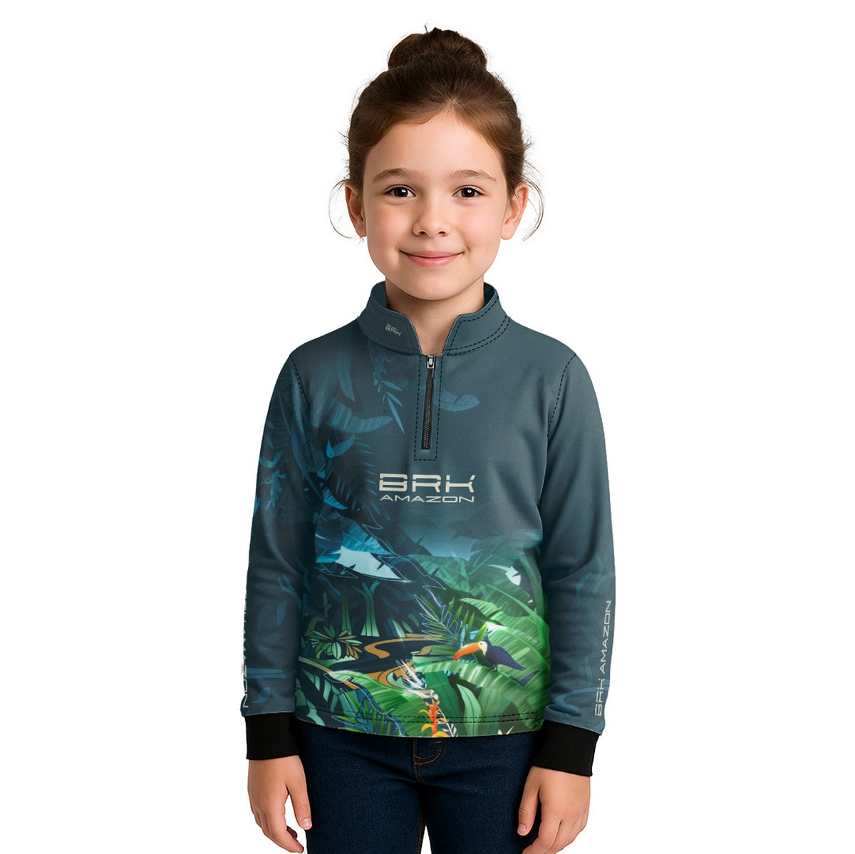 Camisa Agro Infantil Brk Amazon Fauna e Flora com Proteção UV50 - Brk Agro