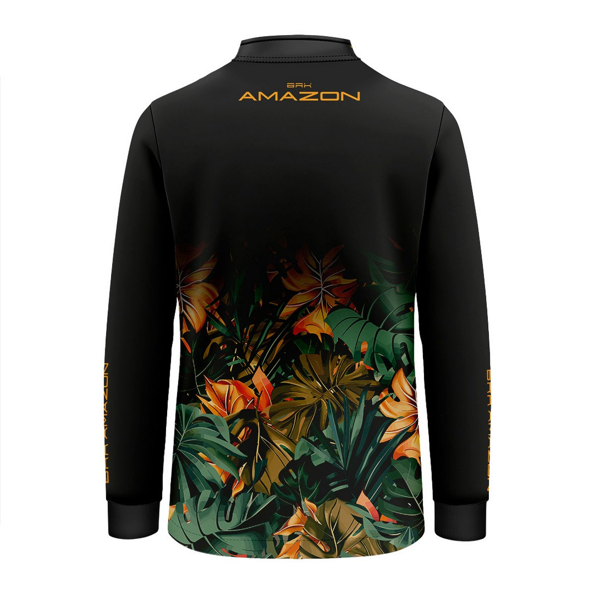 Camisa Agro Infantil Brk Amazon Preta Folhagem com Proteção UV50 - Brk Agro