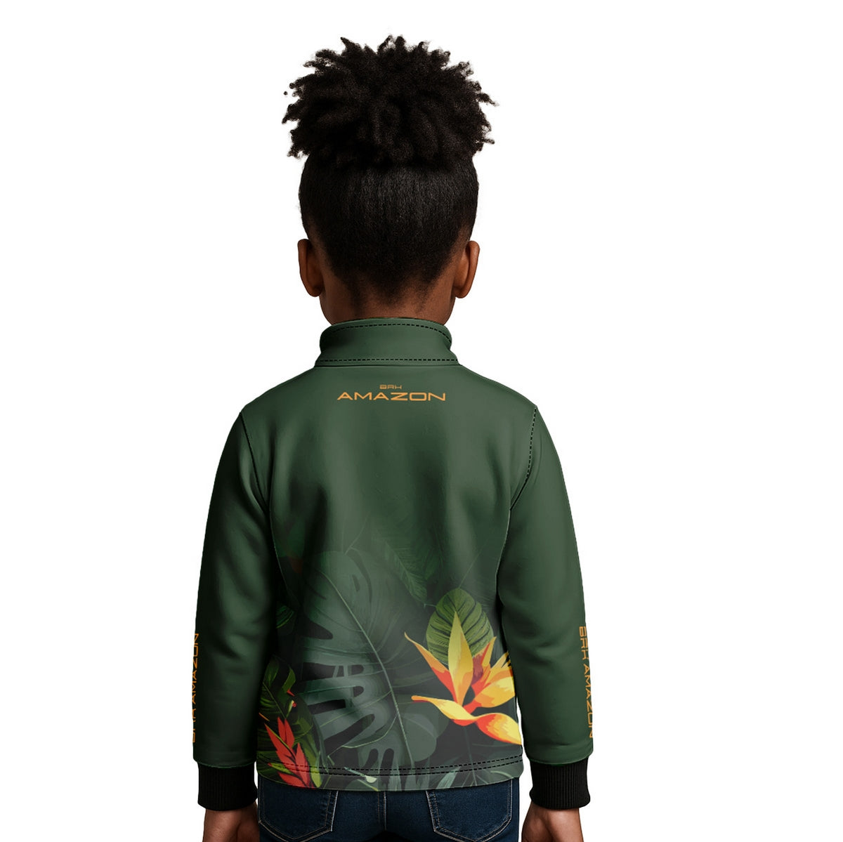 Camisa Agro Infantil Brk Amazon Verde Folhagem com Proteção UV50 - Brk Agro