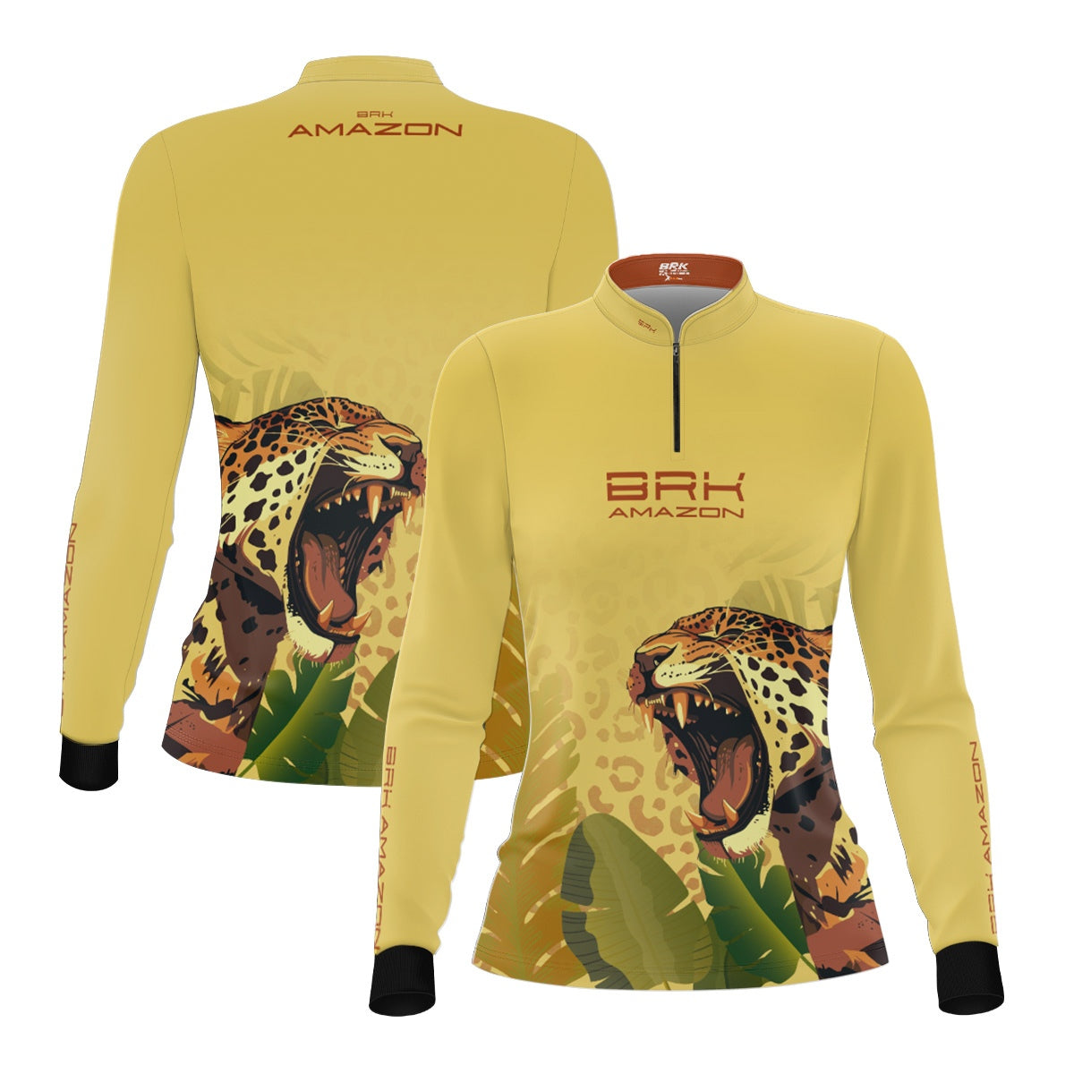 Camisa Agro Feminina Brk Amazon Onça com Proteção UV50