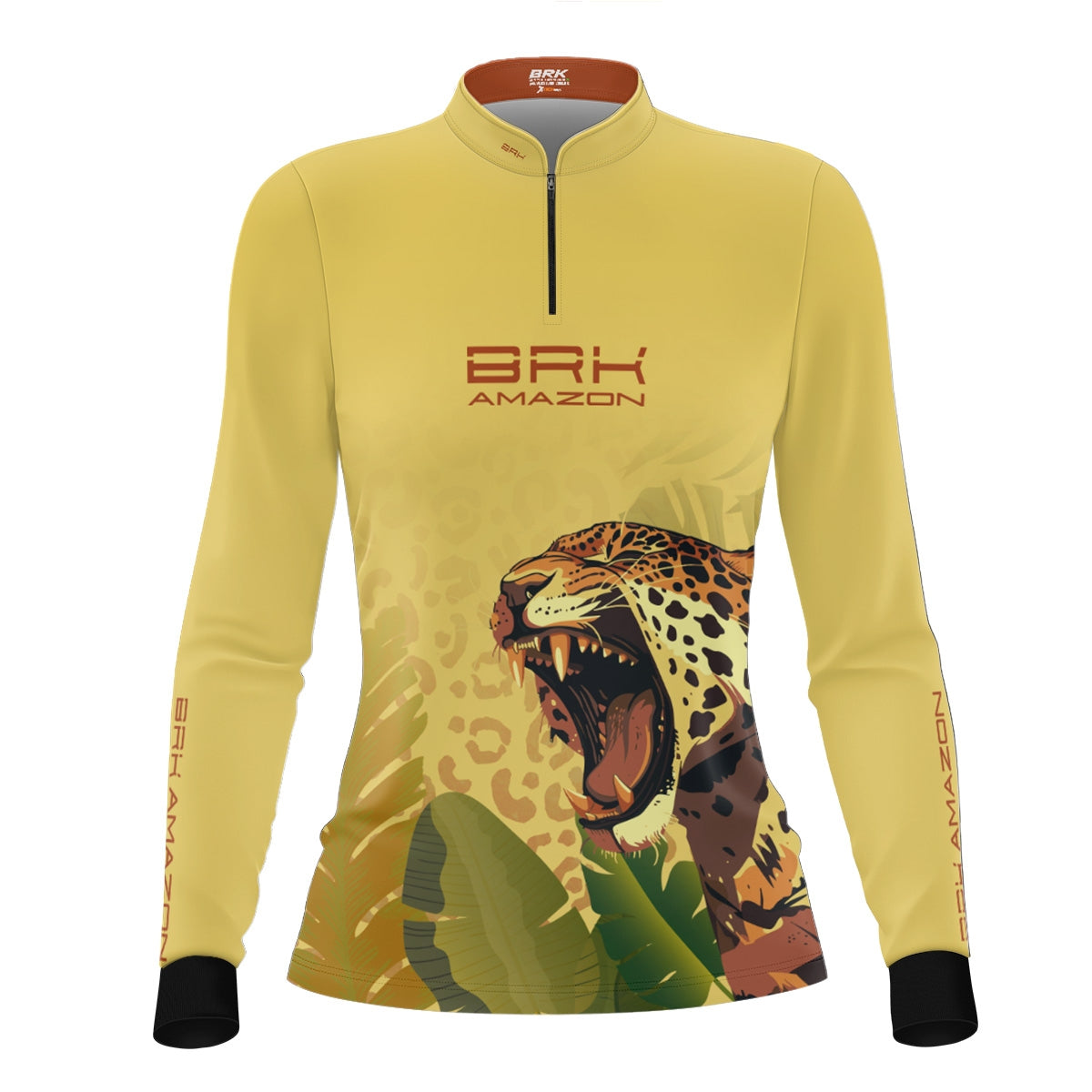 Camisa Agro Feminina Brk Amazon Onça com Proteção UV50