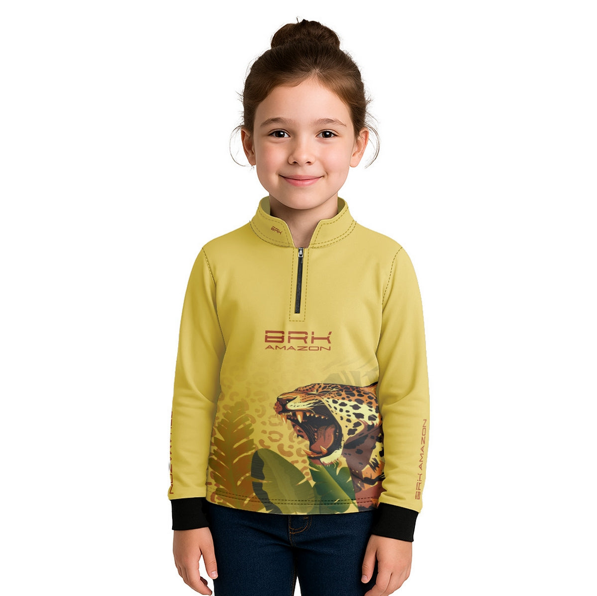 Camisa Agro Infantil Brk Amazon Onça com Proteção UV50 - Brk Agro