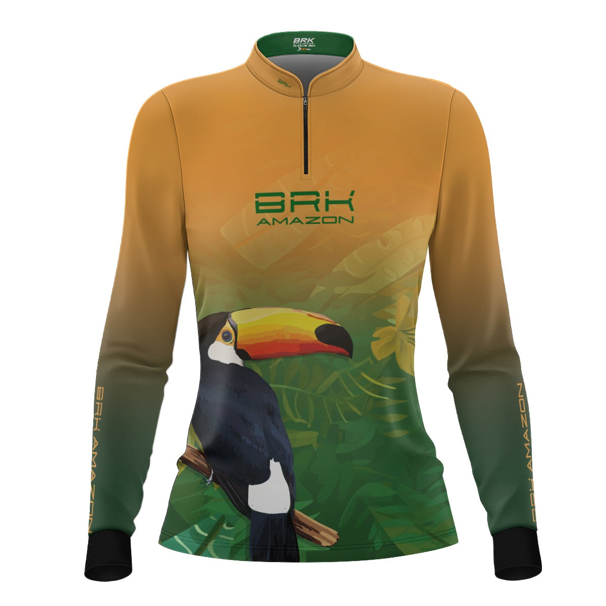 Camisa Agro Feminina Brk Amazon Tucano Floral com Proteção UV50