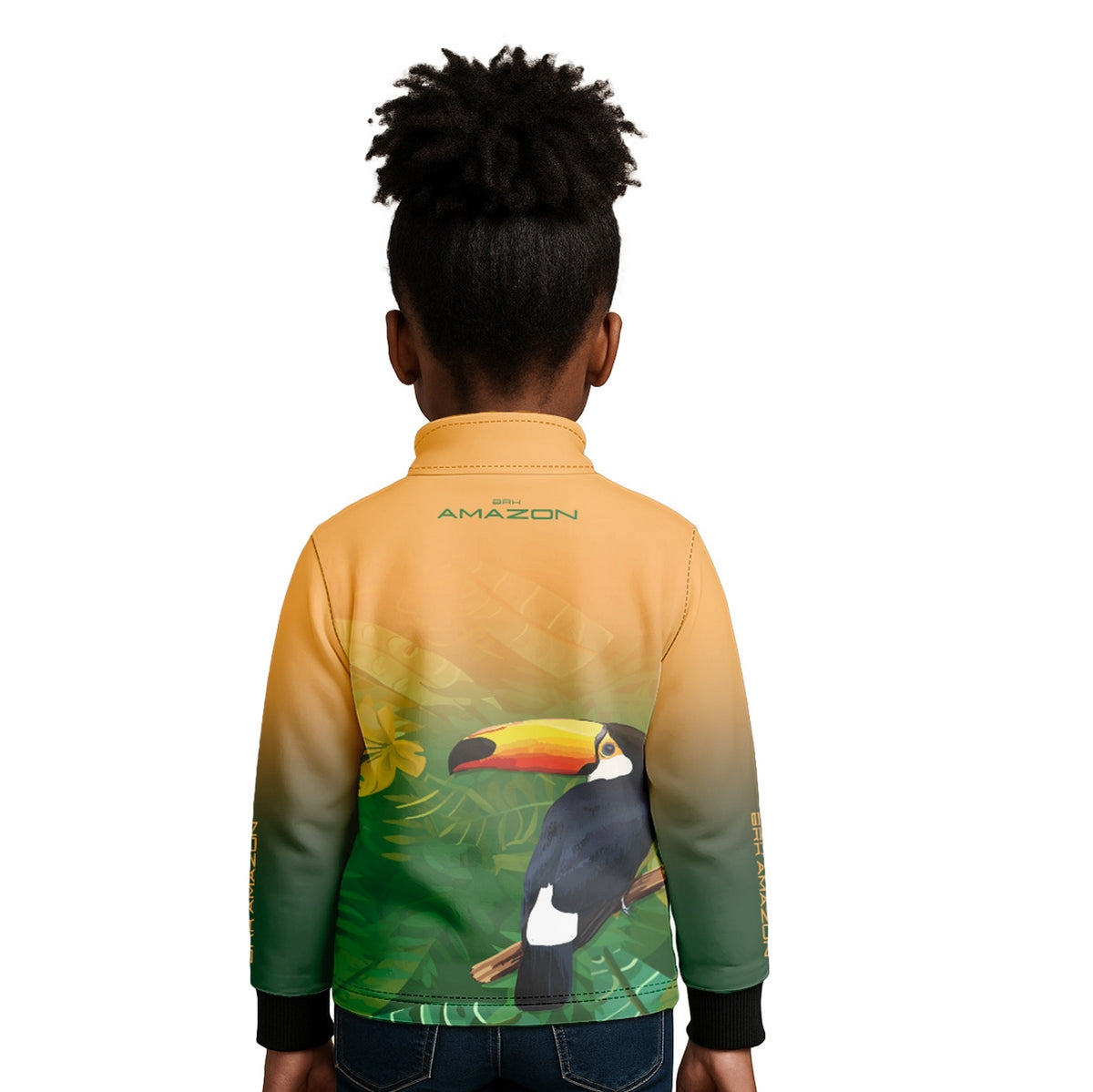 Camisa Agro Infantil Brk Amazon Tucano Floral com Proteção UV50 - Brk Agro