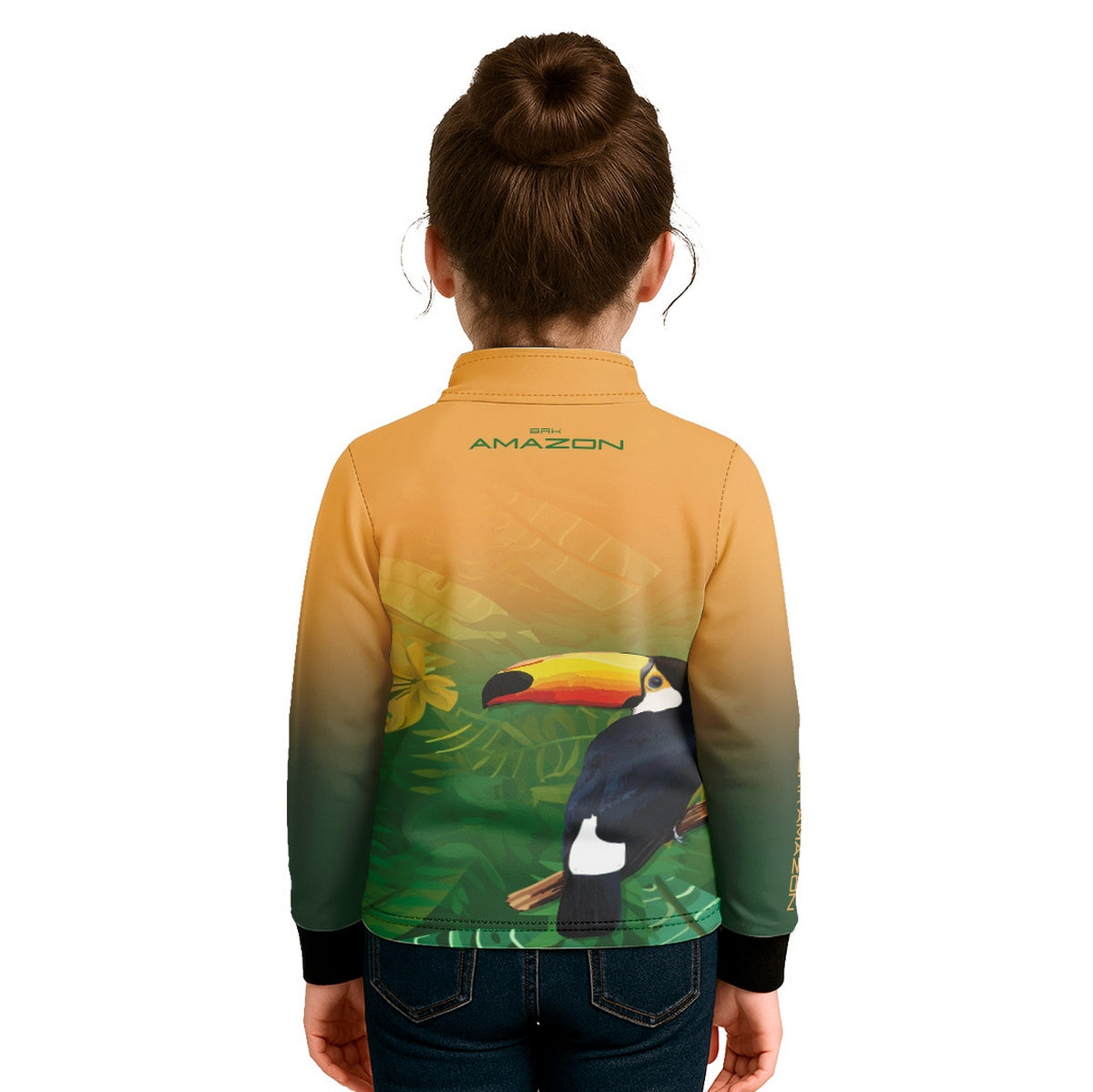 Camisa Agro Infantil Brk Amazon Tucano Floral com Proteção UV50 - Brk Agro