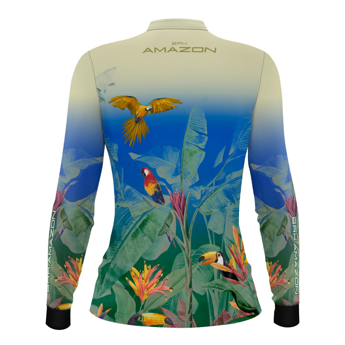 Camisa Agro Feminina Brk Amazon Araras e Tucanos com Proteção UV50