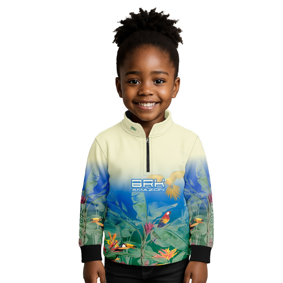Camisa Agro Infantil Brk Amazon Araras e Tucanos com Proteção UV50 - Brk Agro