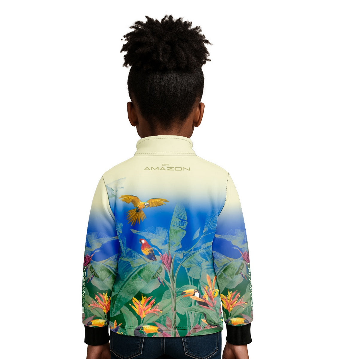 Camisa Agro Infantil Brk Amazon Araras e Tucanos com Proteção UV50 - Brk Agro