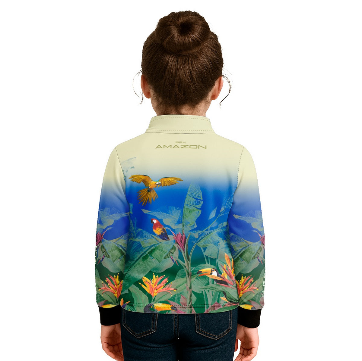 Camisa Agro Infantil Brk Amazon Araras e Tucanos com Proteção UV50 - Brk Agro