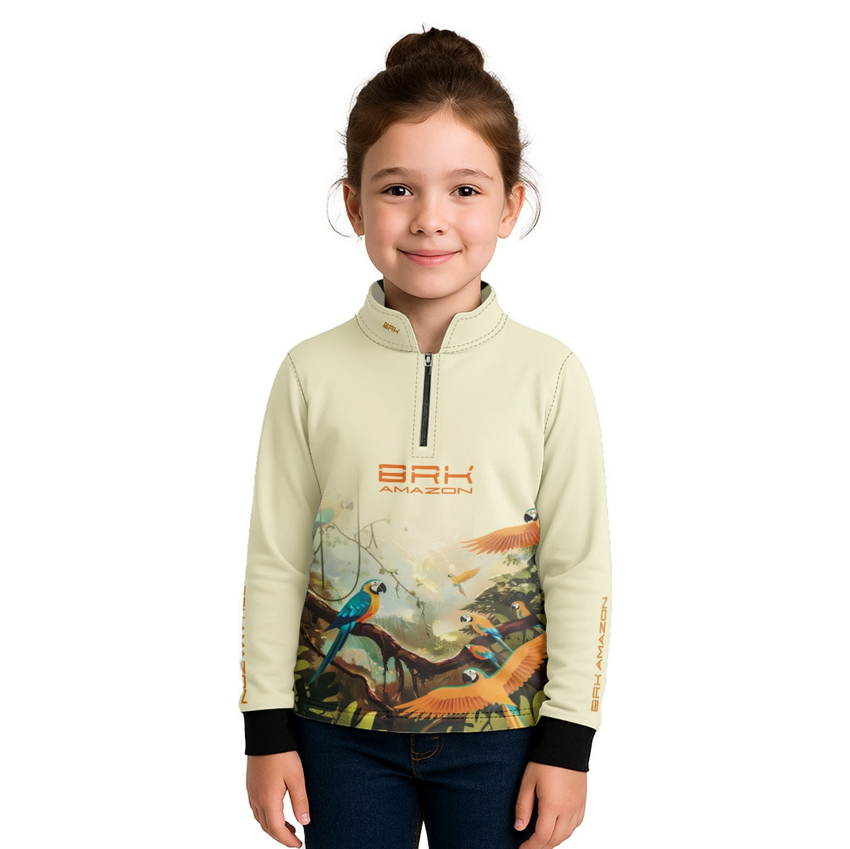 Camisa Agro Infantil Brk Amazon Araras com Proteção UV50 - Brk Agro