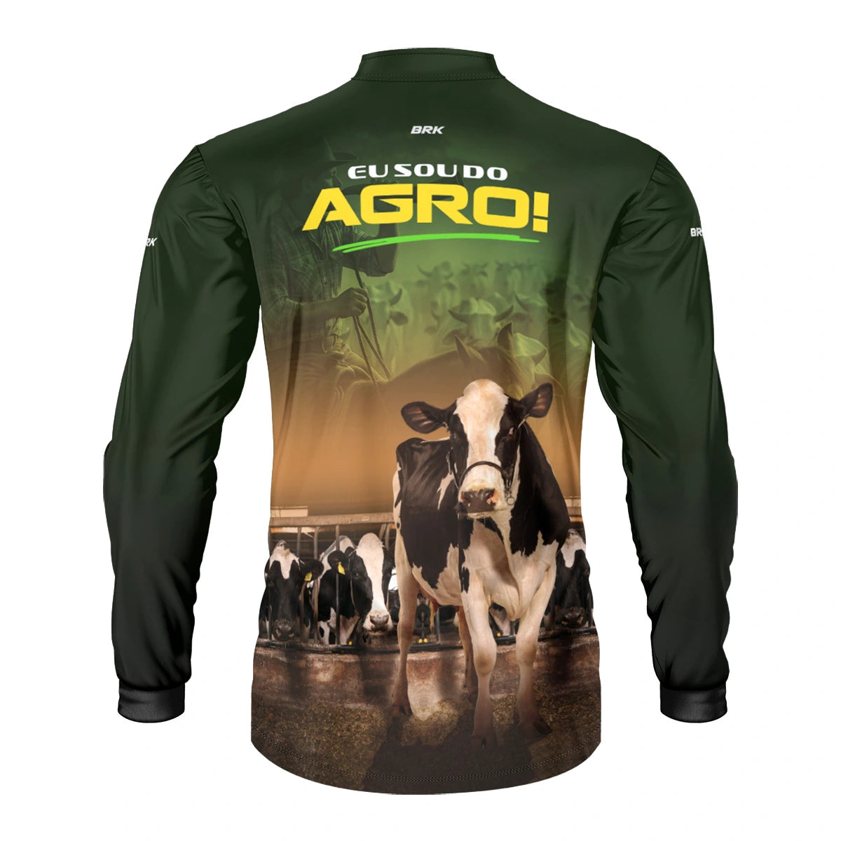 Camisa UV50 Agro Brk Eu sou do Agro Verde Gados - Brk Agro