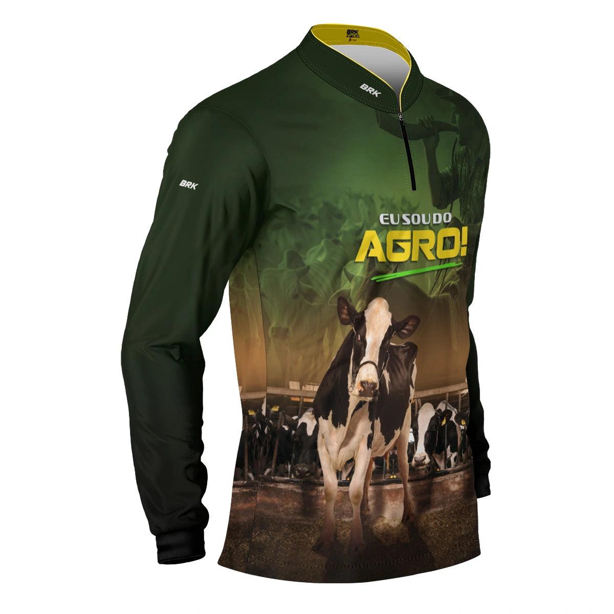 Camisa UV50 Agro Brk Eu sou do Agro Verde Gados - Brk Agro