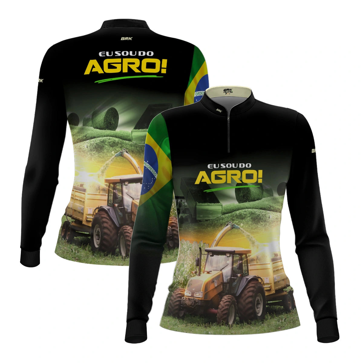 Camisa UV50 Agro Feminina Brk Eu sou do Agro Silagem - Brk Agro