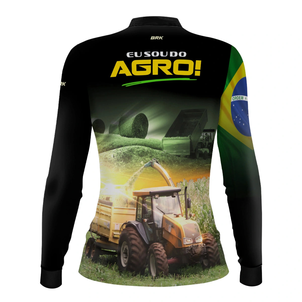 Camisa UV50 Agro Feminina Brk Eu sou do Agro Silagem - Brk Agro