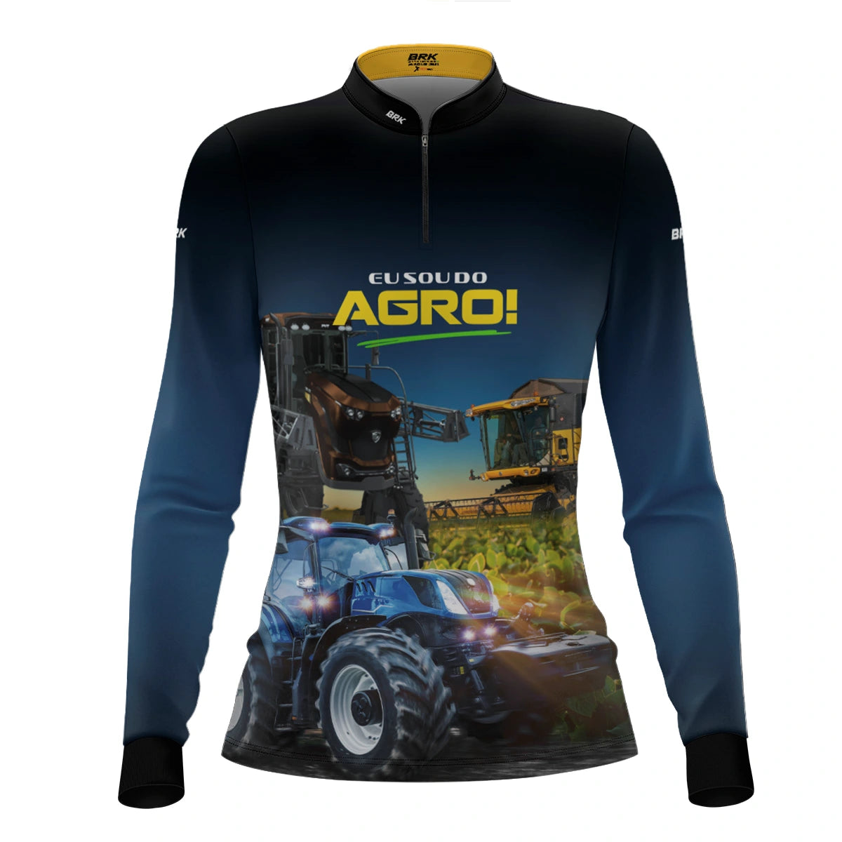 Camisa UV50 Agro Feminina Brk Eu sou do Agro Máquinas Agrícolas